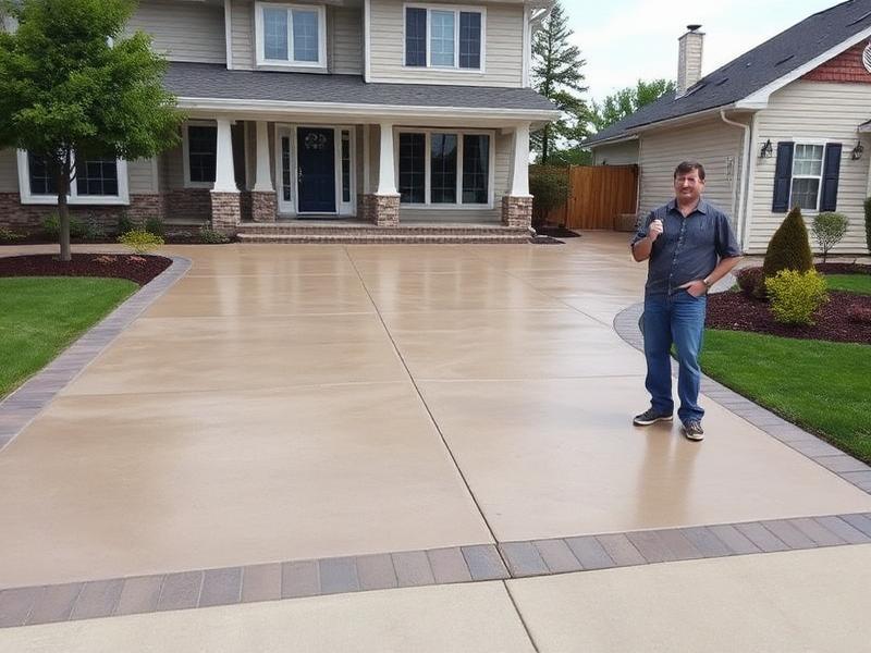Completed concrete project by Garrett Family Co.
